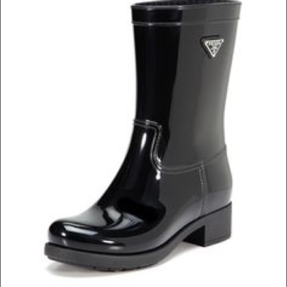 Prada rain boots